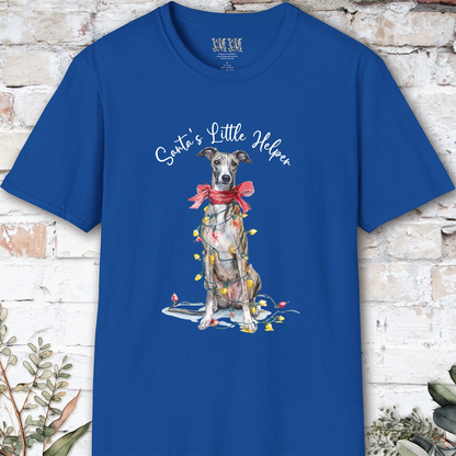 Greyhound #1 Santa's little helper. unisex T shirt