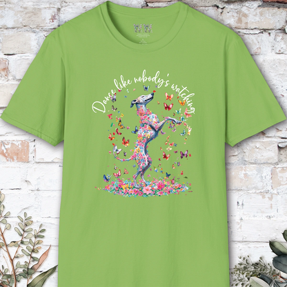 Greyhound #2 "Dance like nobody's watching" unisex T shirt
