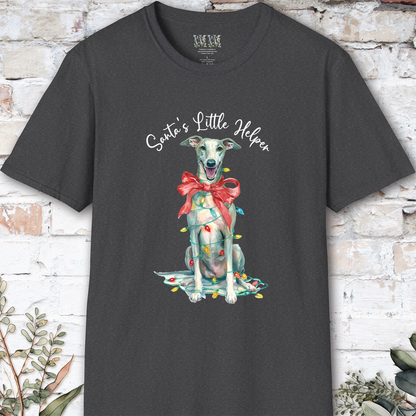 Greyhound #2 Santa's little helper. unisex T shirt