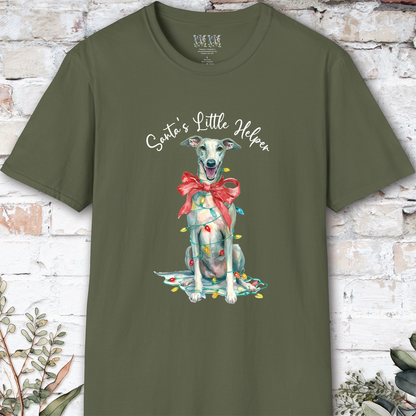 Greyhound #2 Santa's little helper. unisex T shirt