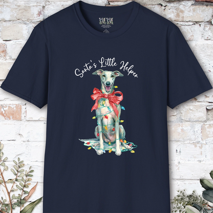 Greyhound #2 Santa's little helper. unisex T shirt