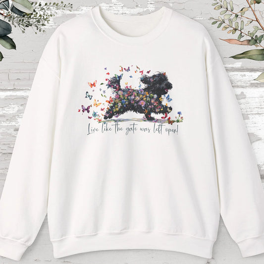Havanese #1, Live like the gate was left open, unisex Sweatshirt