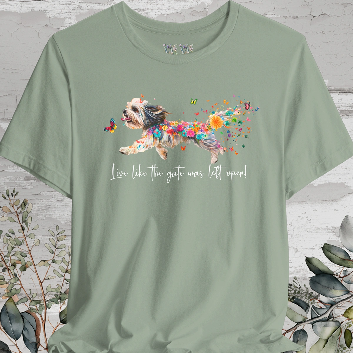 Havanese #2 "Live like the gate was left open" Unisex T shirt