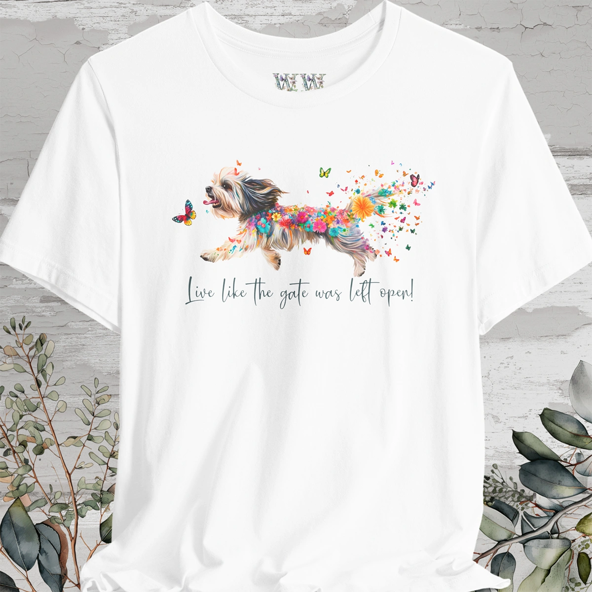 Havanese #2 "Live like the gate was left open" Unisex T shirt