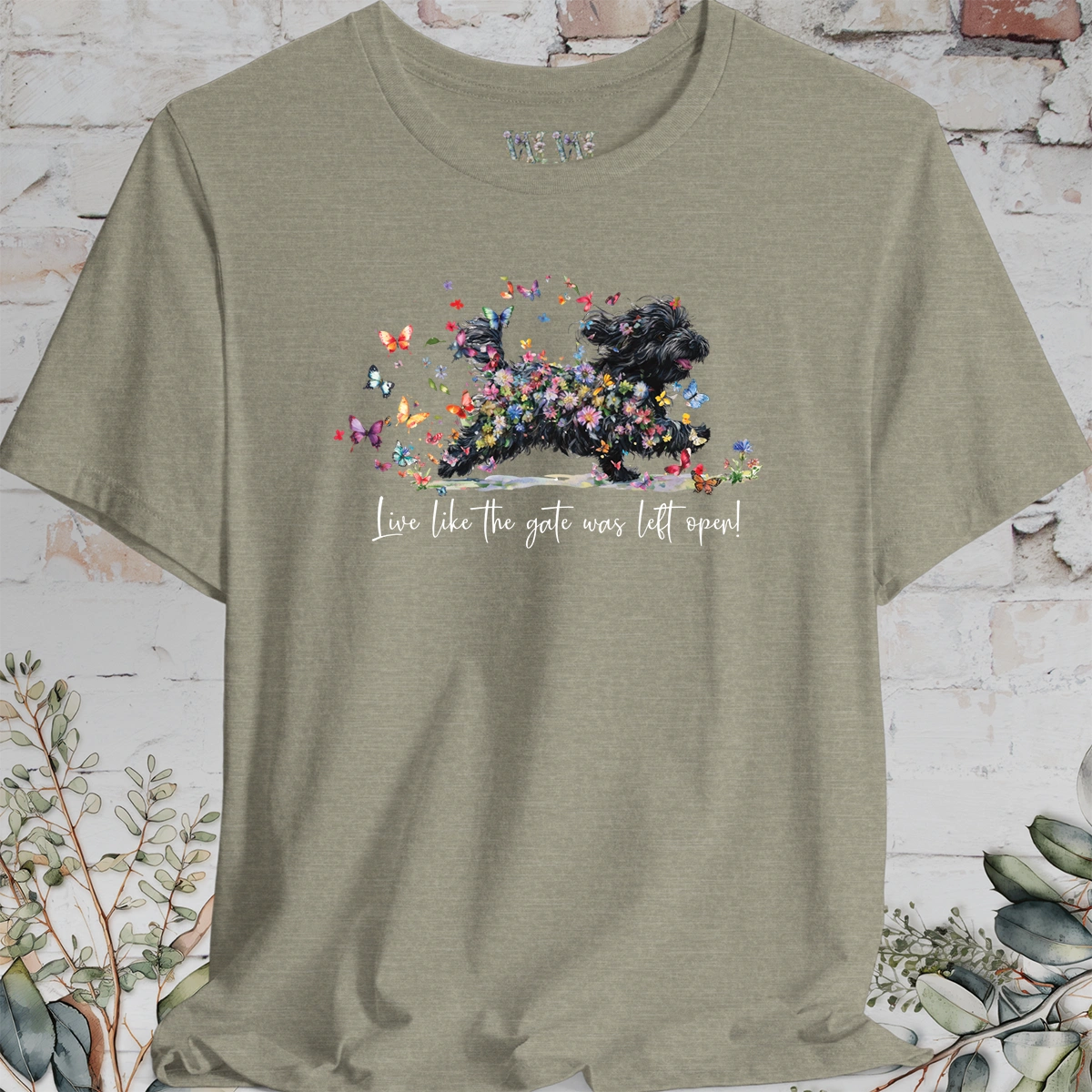 Havanese #3  "Live like the gate was left open" Unisex T shirt