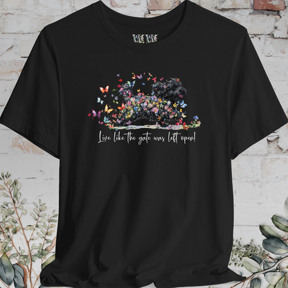 Havanese #3  "Live like the gate was left open" Unisex T shirt