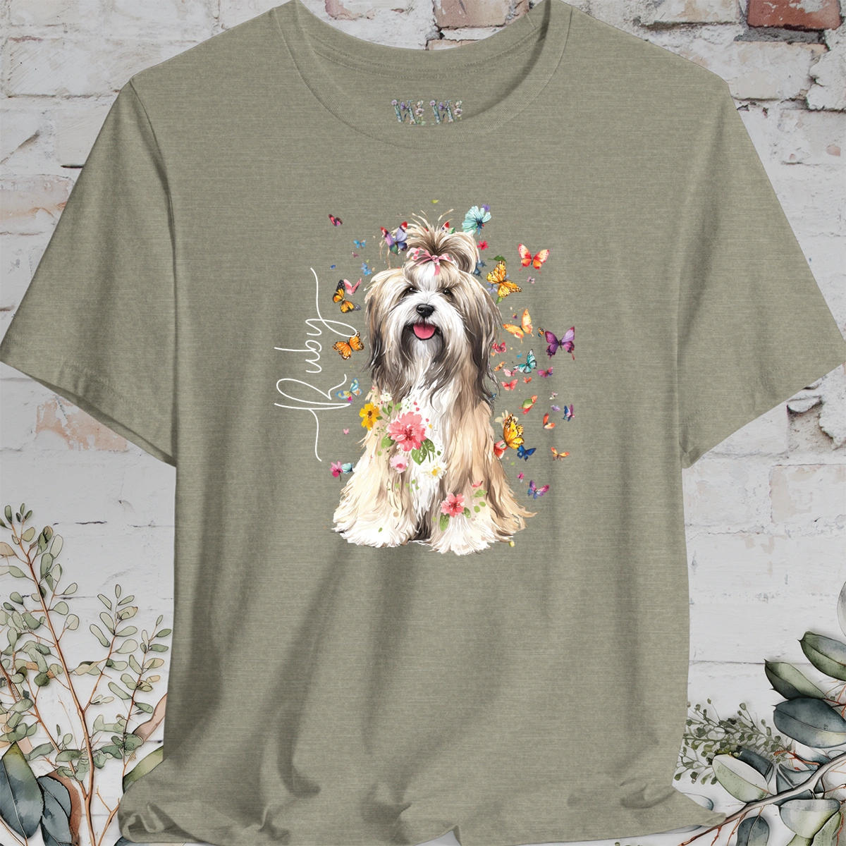 Havanese #6 Floral Personalized T shirt