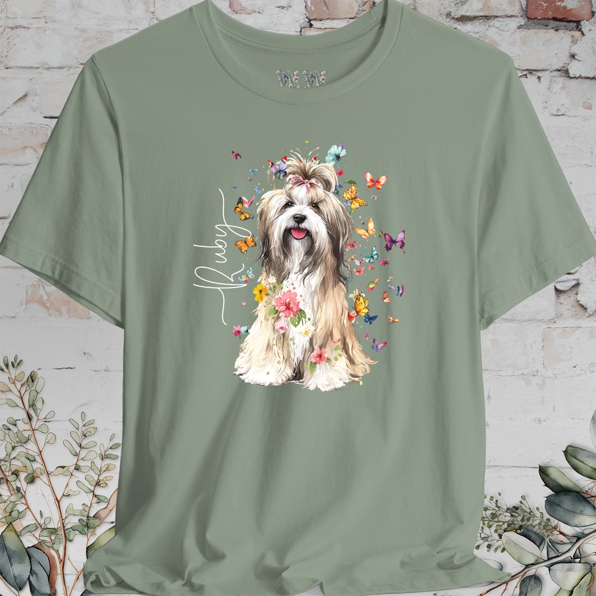 Havanese #6 Floral Personalized T shirt