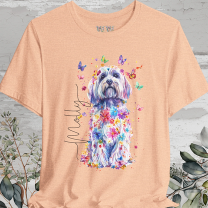 Havanese Floral Personalized T shirt