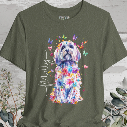 Havanese Floral Personalized T shirt