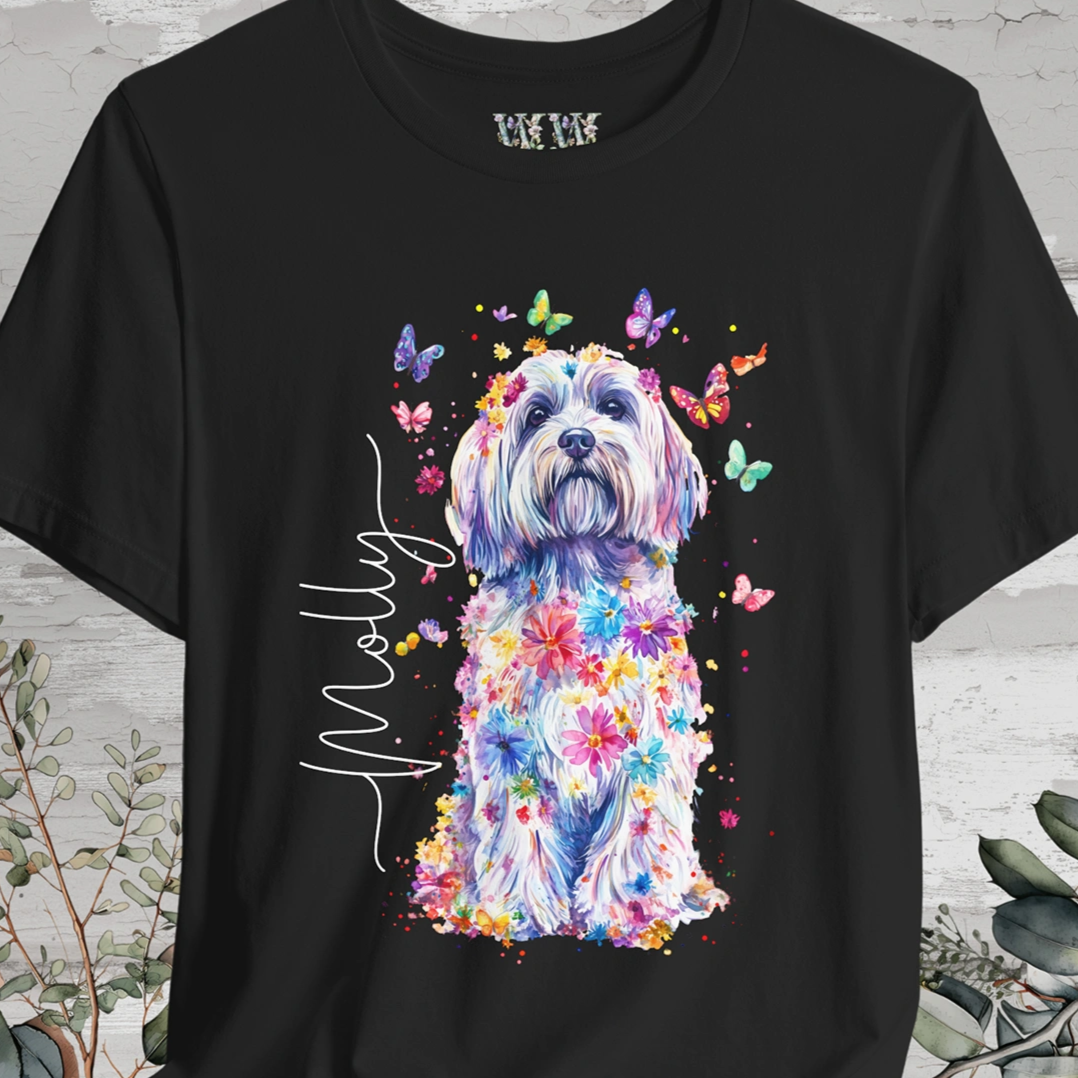 Havanese Floral Personalized T shirt