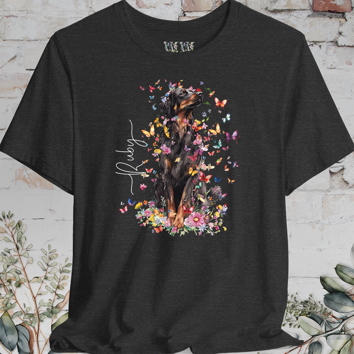 Hovawart #1 Floral Personalized T shirt