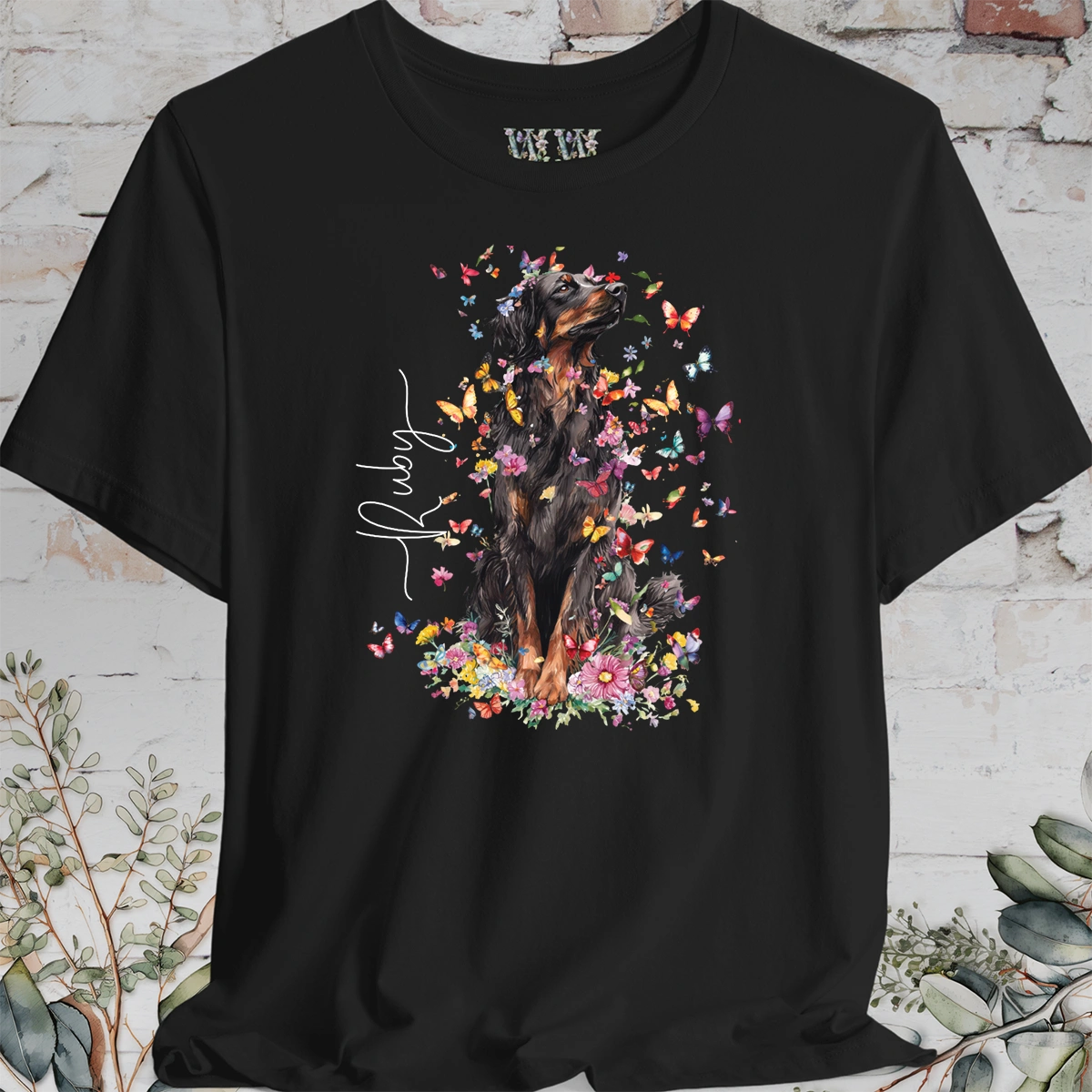 Hovawart #1 Floral Personalized T shirt