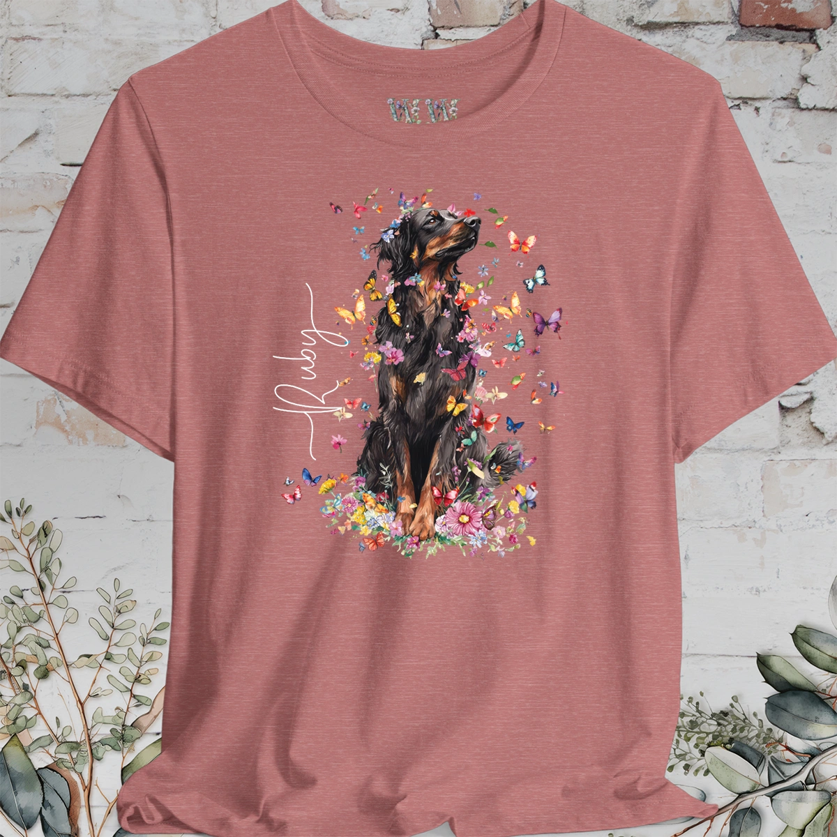 Hovawart #1 Floral Personalized T shirt