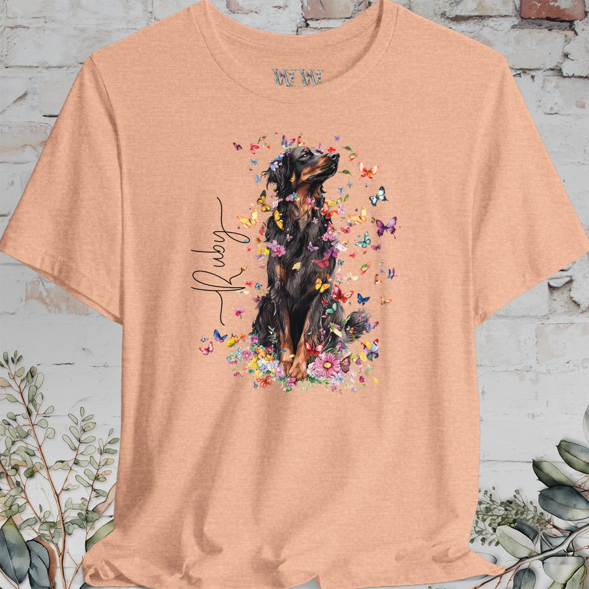 Hovawart #1 Floral Personalized T shirt