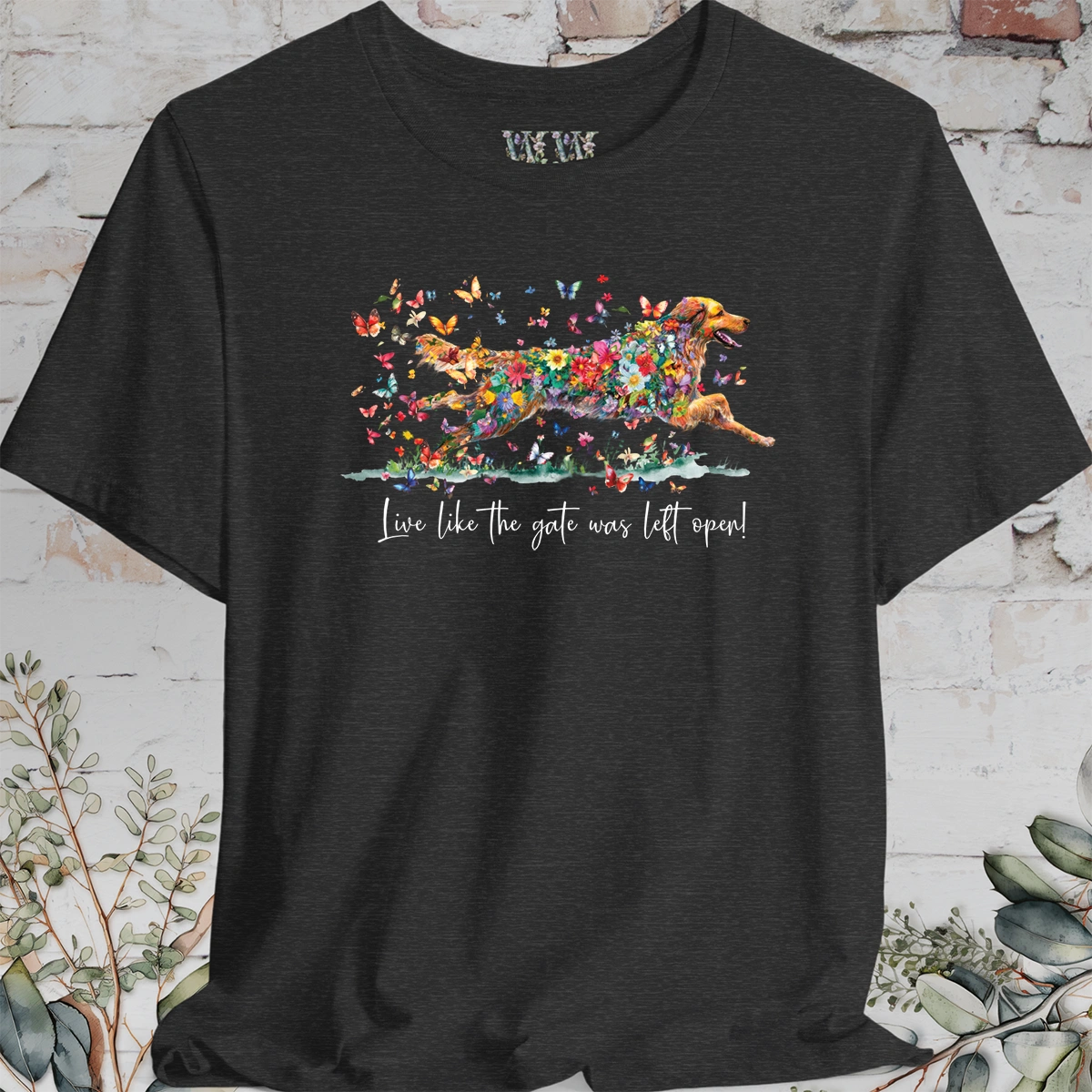 Hovawart #1 'Live like the gate was left open' T shirt