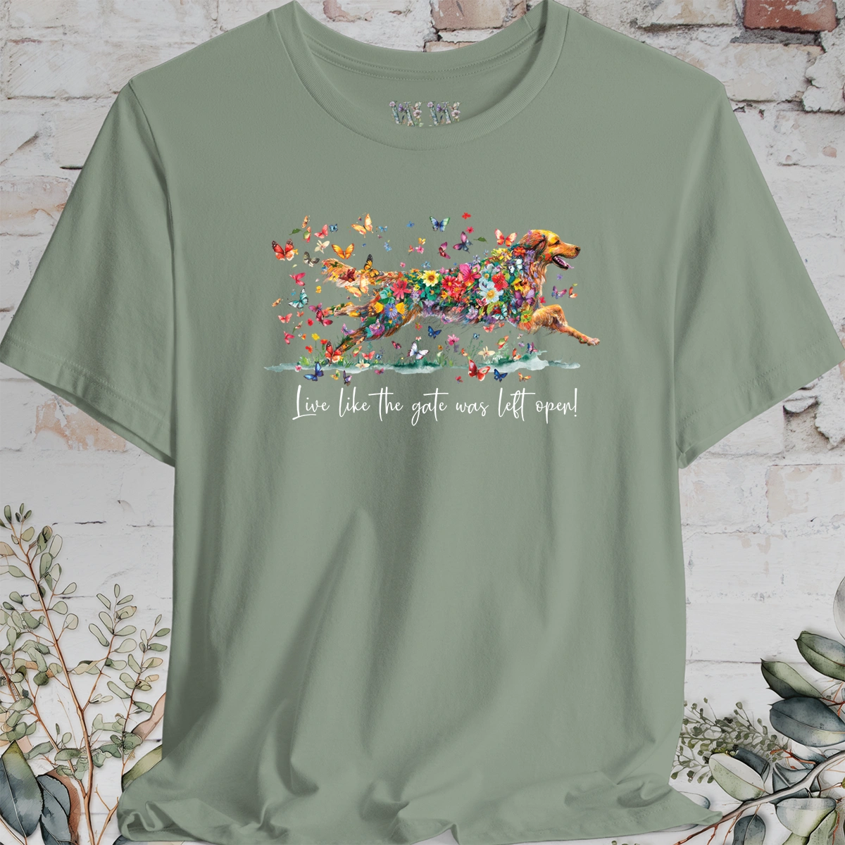 Hovawart #1 'Live like the gate was left open' T shirt