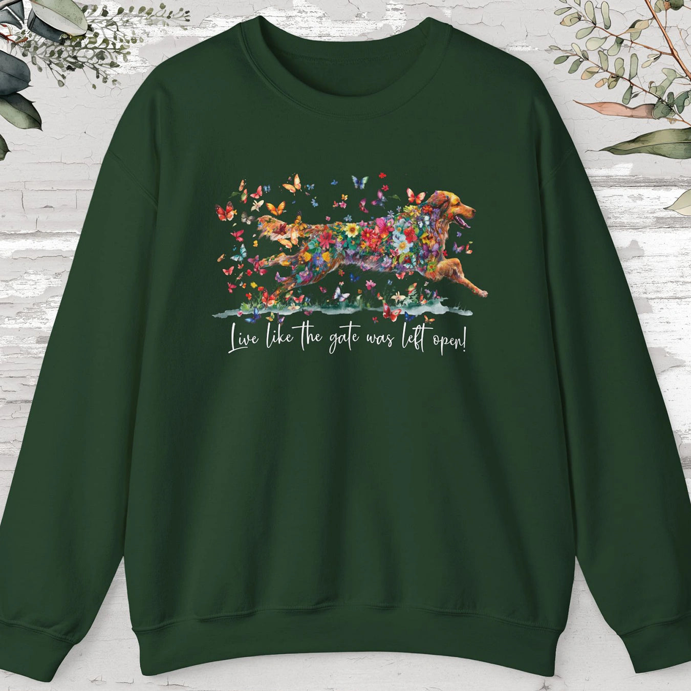 Hovawart #1, Live like the gate was left open, unisex Sweatshirt