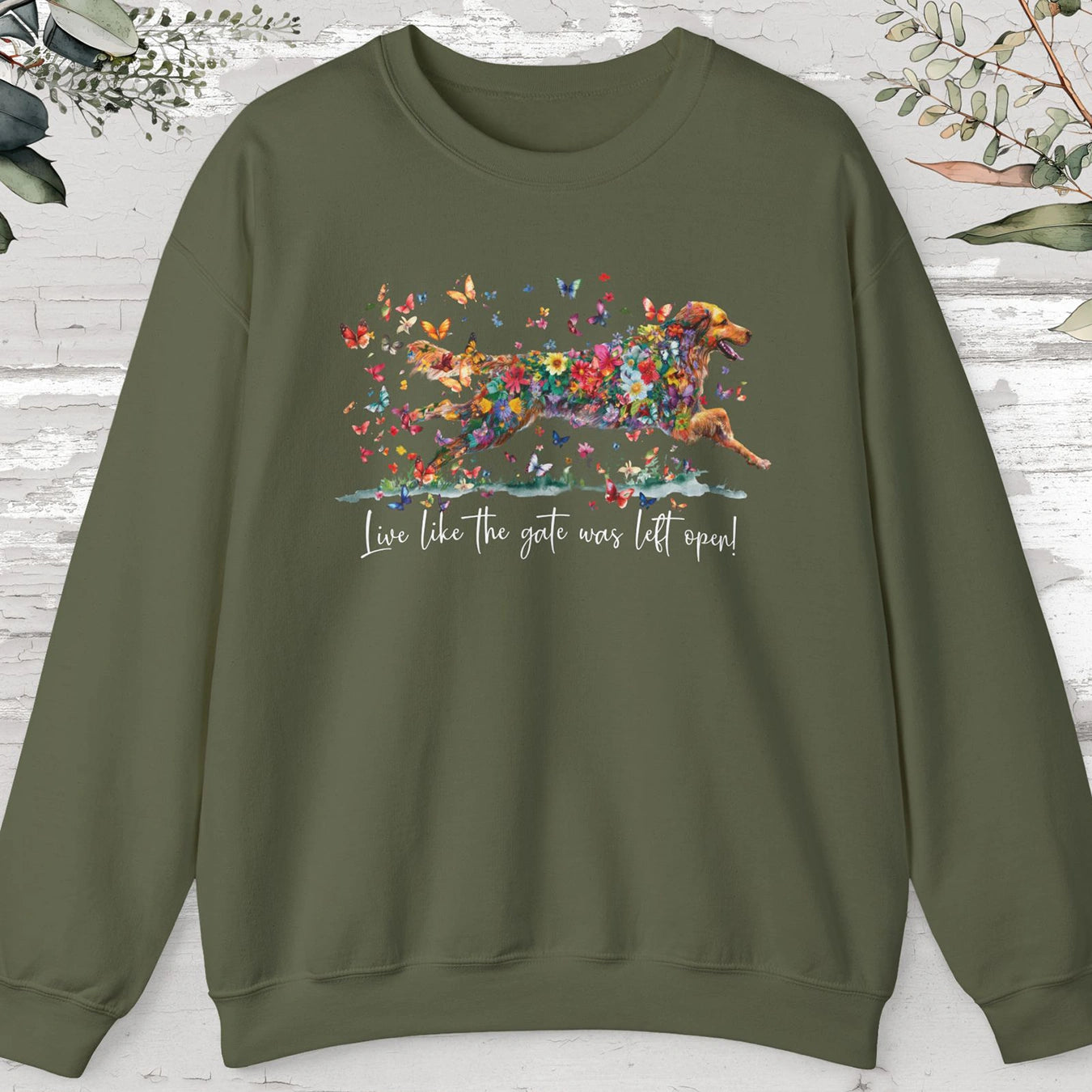 Hovawart #1, Live like the gate was left open, unisex Sweatshirt