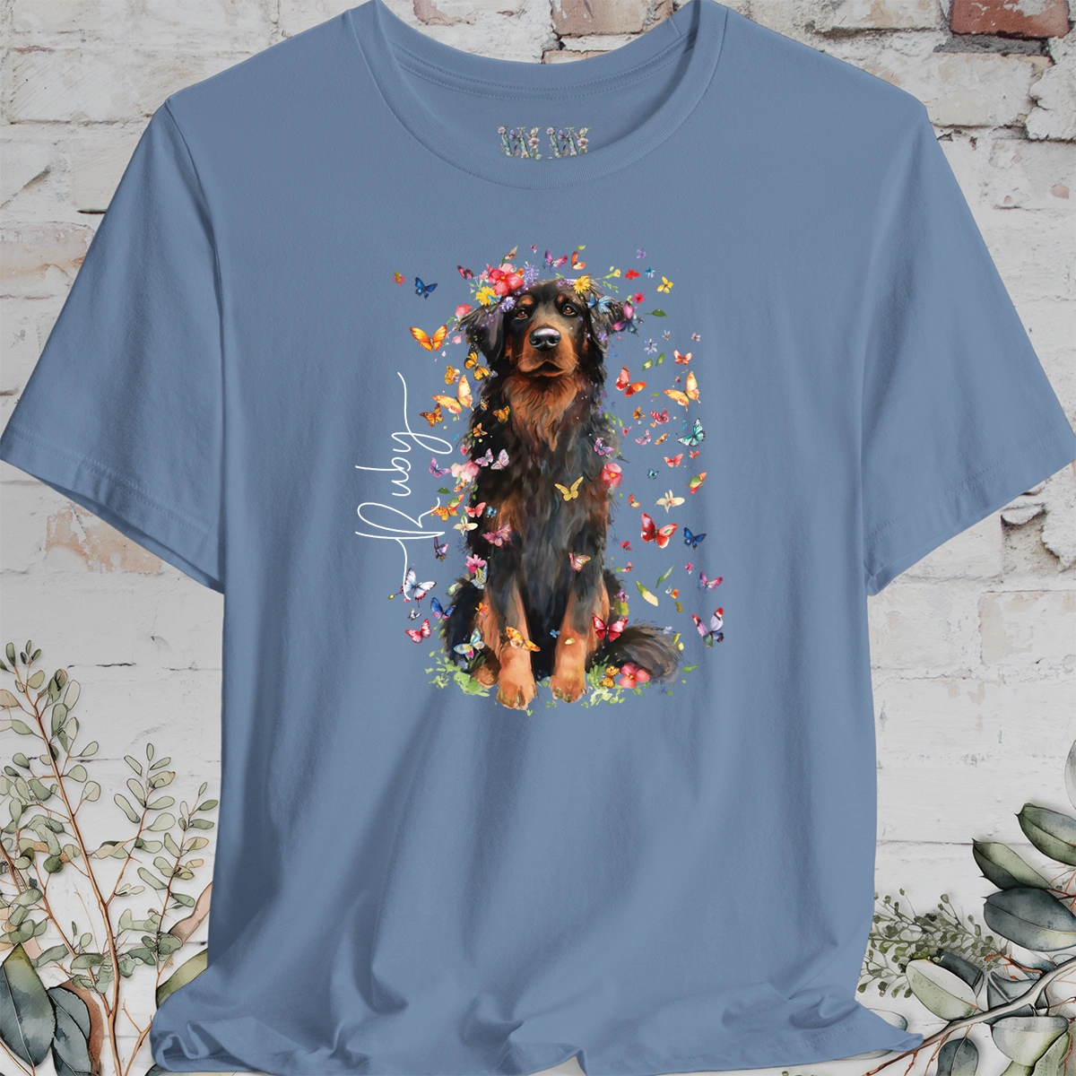 Hovawart #2 Floral Personalized T shirt