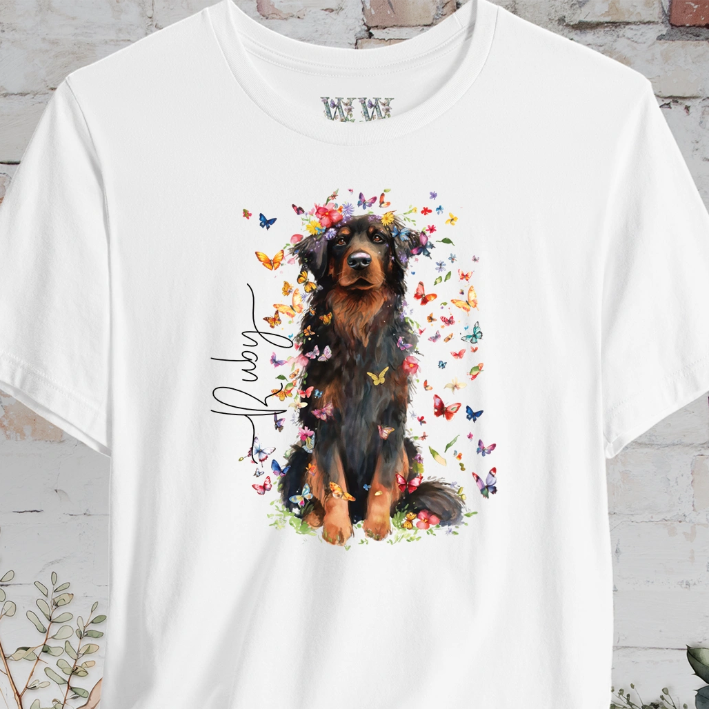 Hovawart #2 Floral Personalized T shirt