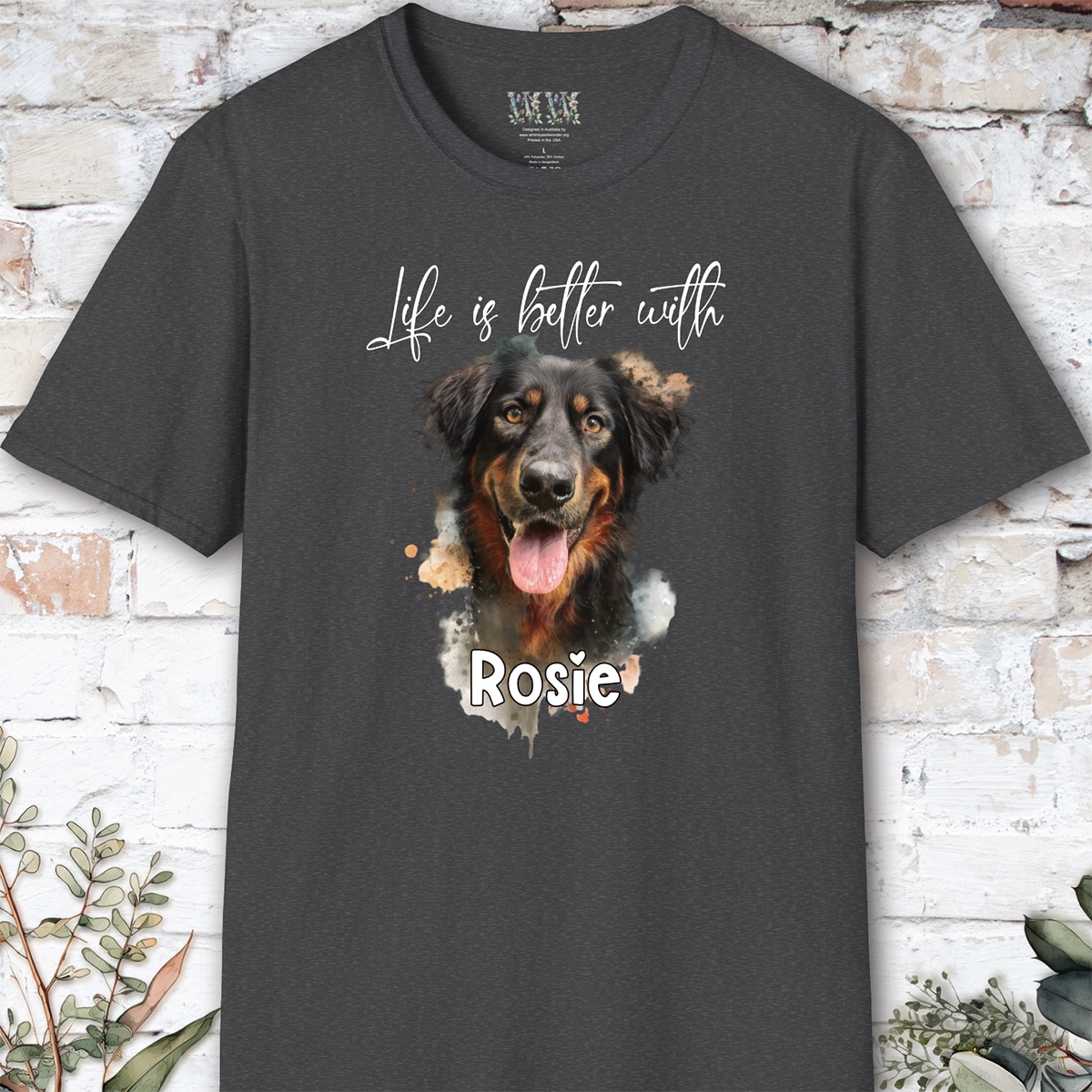 Hovawart 'Life is better with'  Personalized T shirt