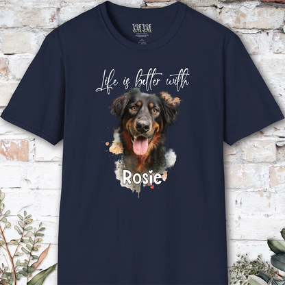 Hovawart 'Life is better with'  Personalized T shirt