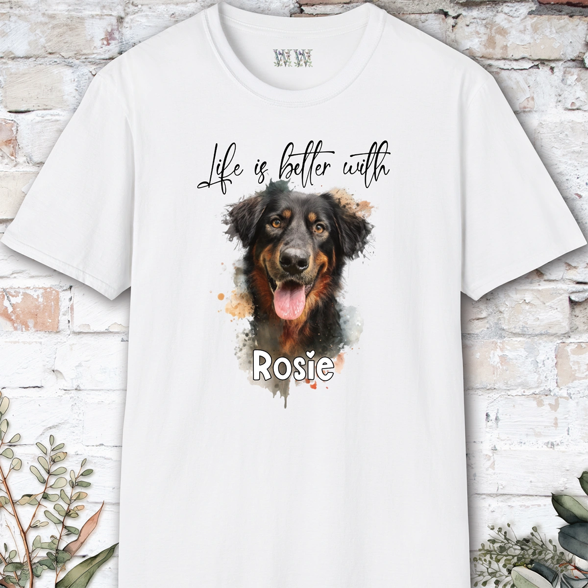 Hovawart 'Life is better with'  Personalized T shirt
