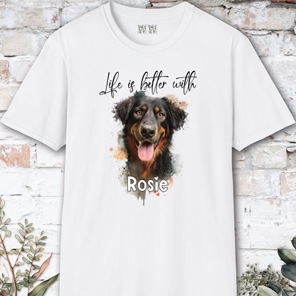 Hovawart 'Life is better with'  Personalized T shirt