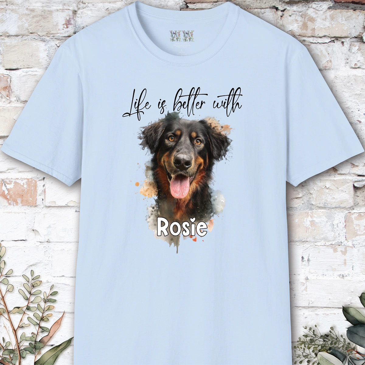 Hovawart 'Life is better with'  Personalized T shirt