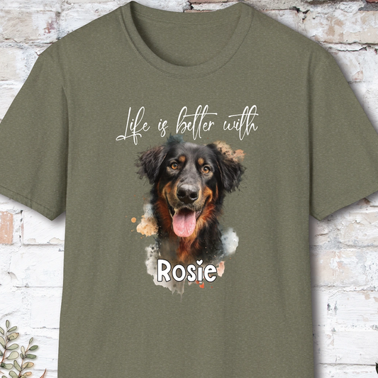Hovawart 'Life is better with'  Personalized T shirt