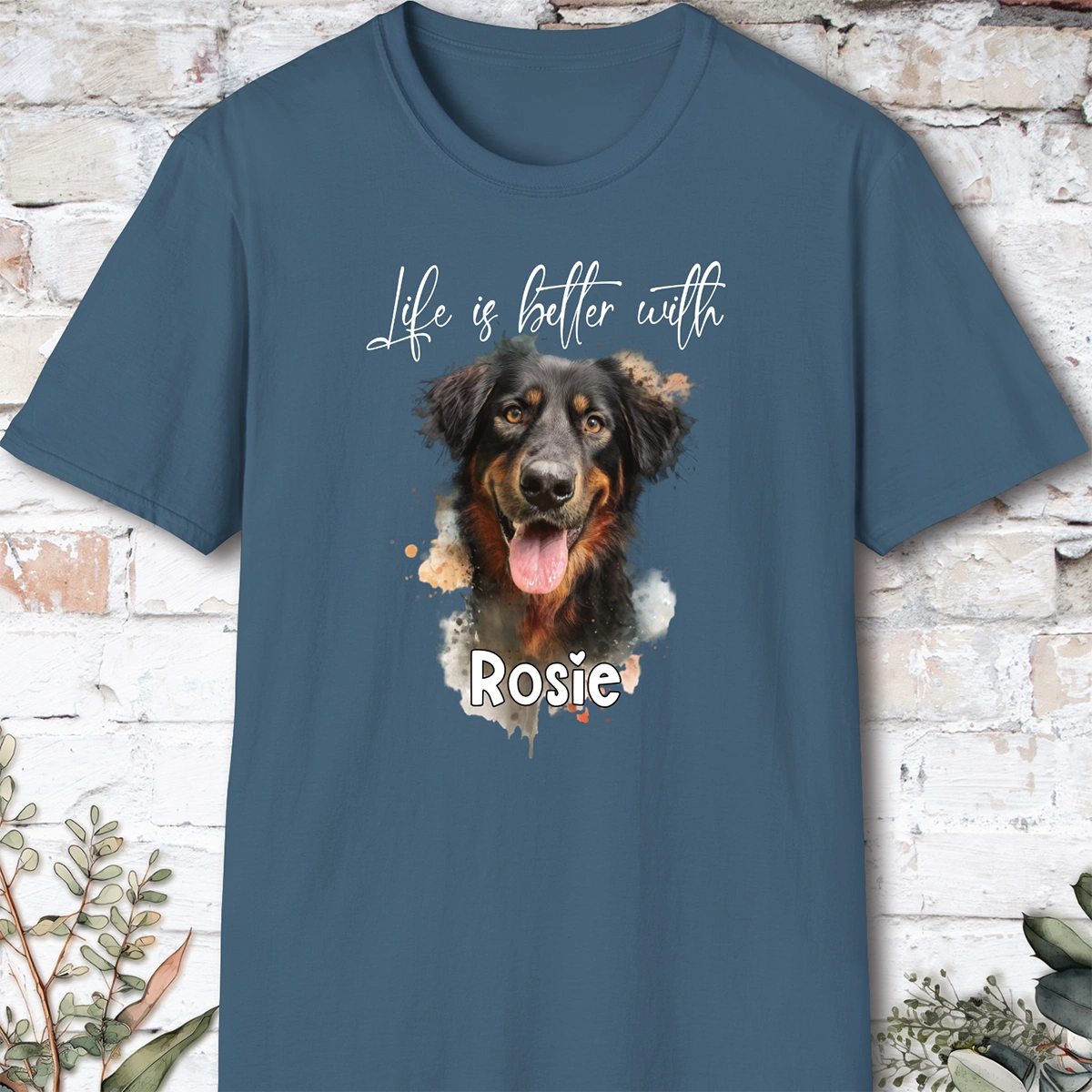 Hovawart 'Life is better with'  Personalized T shirt