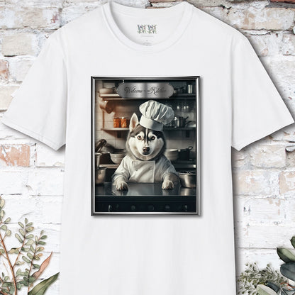 Husky Chef Unisex T shirt