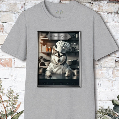 Husky Chef Unisex T shirt