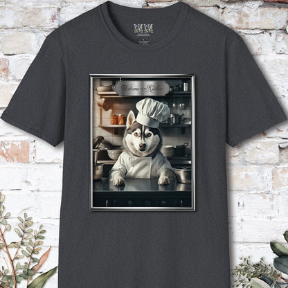 Husky Chef Unisex T shirt