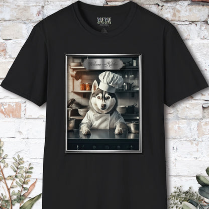 Husky Chef Unisex T shirt