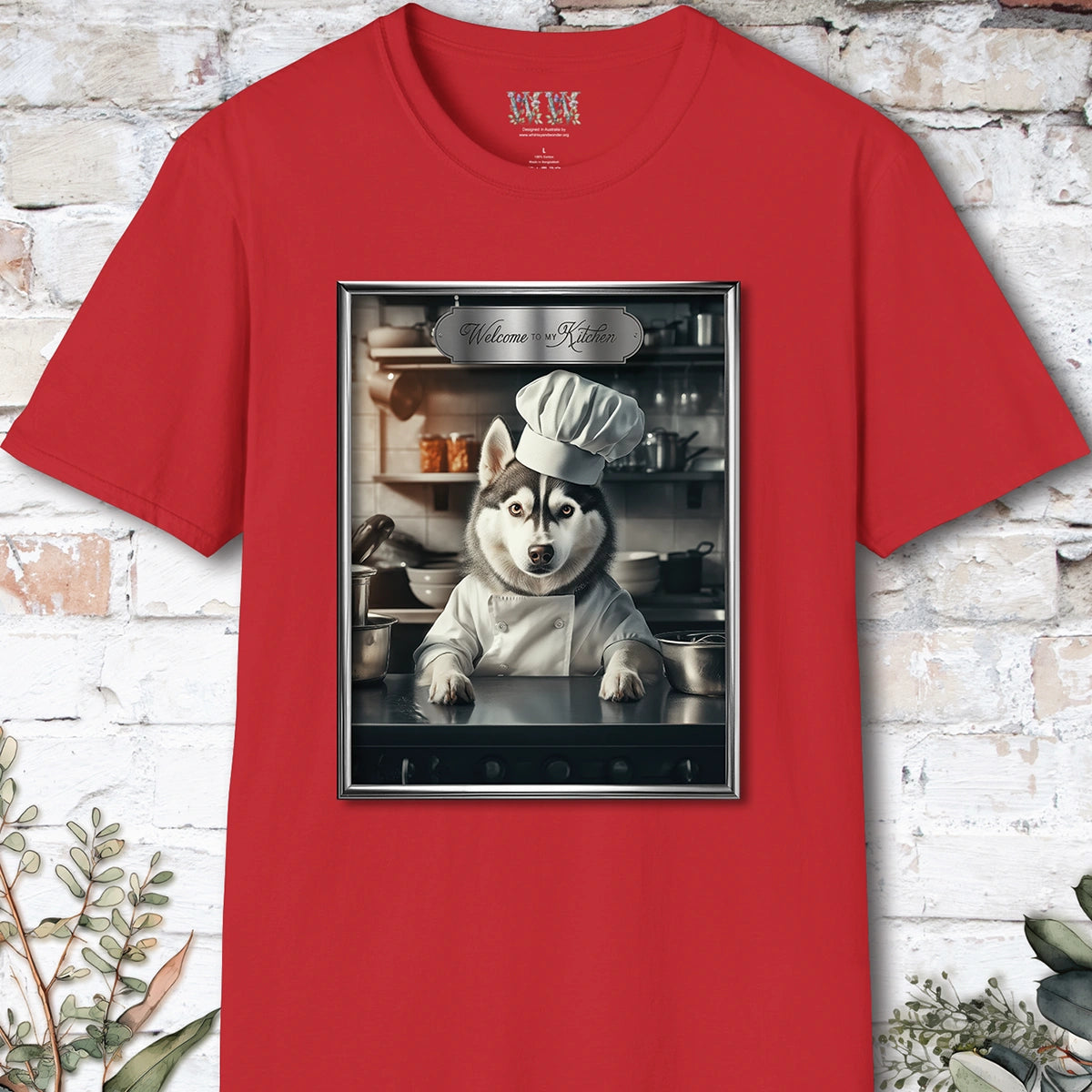Husky Chef Unisex T shirt
