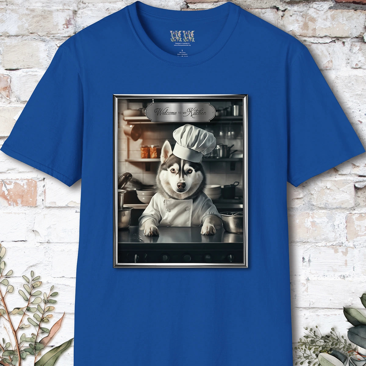Husky Chef Unisex T shirt
