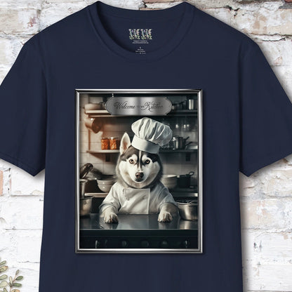 Husky Chef Unisex T shirt