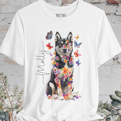 Husky #2 Floral Personalized T shirt