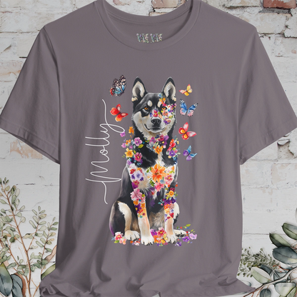 Husky #2 Floral Personalized T shirt