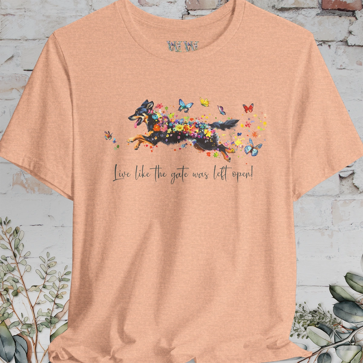 Husky #3 "Live like the gate was left open" Unisex T shirt