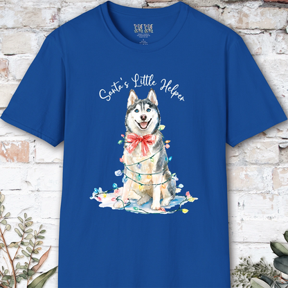 Husky #3 Santa's little helper. unisex T shirt
