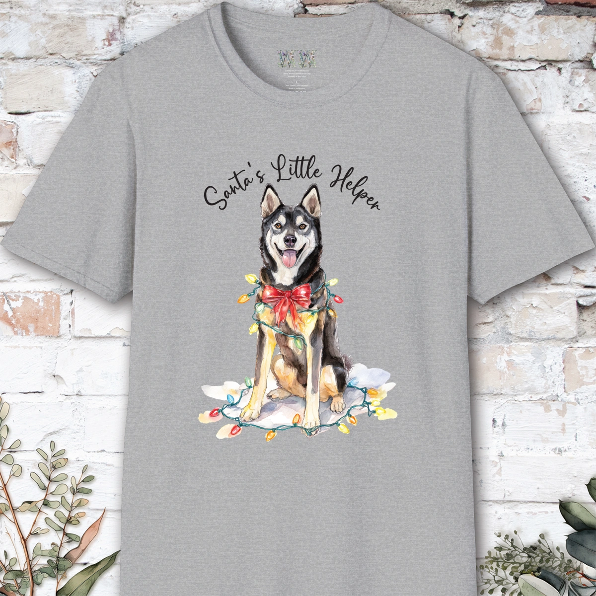 Husky #1 Santa's little helper. unisex T shirt