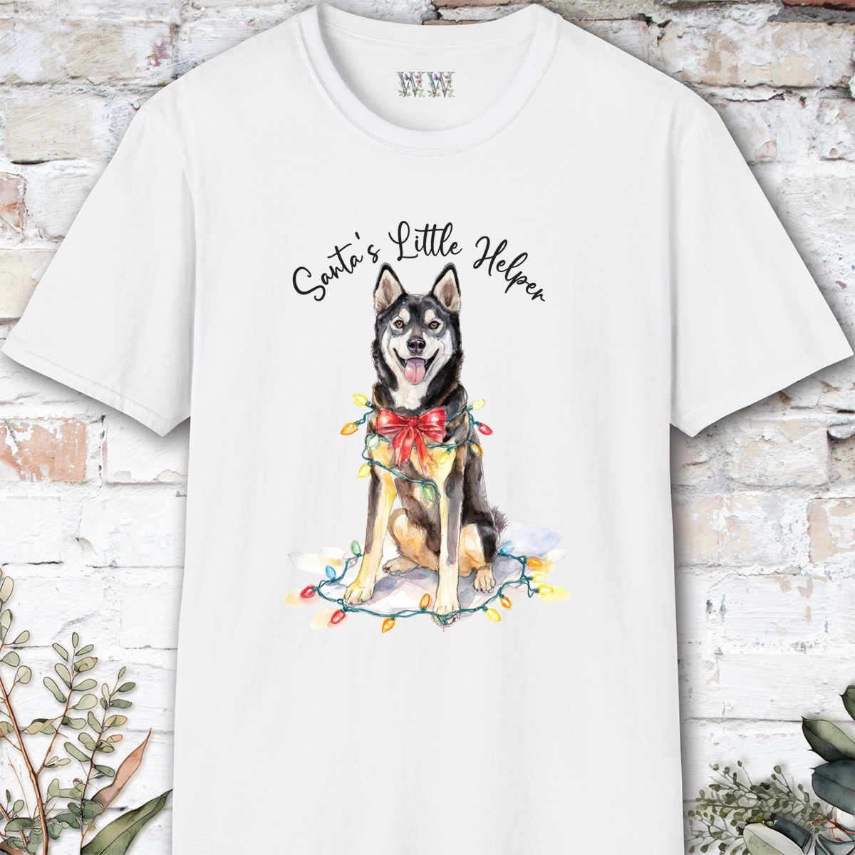 Husky #1 Santa's little helper. unisex T shirt