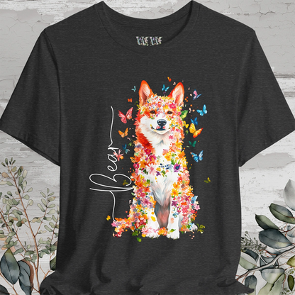 Icelandic Sheepdog #2 Floral Personalized T shirt