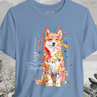 Icelandic Sheepdog #2 Floral Personalized T shirt