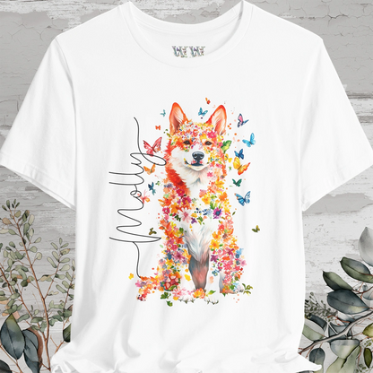 Icelandic Sheepdog #2 Floral Personalized T shirt