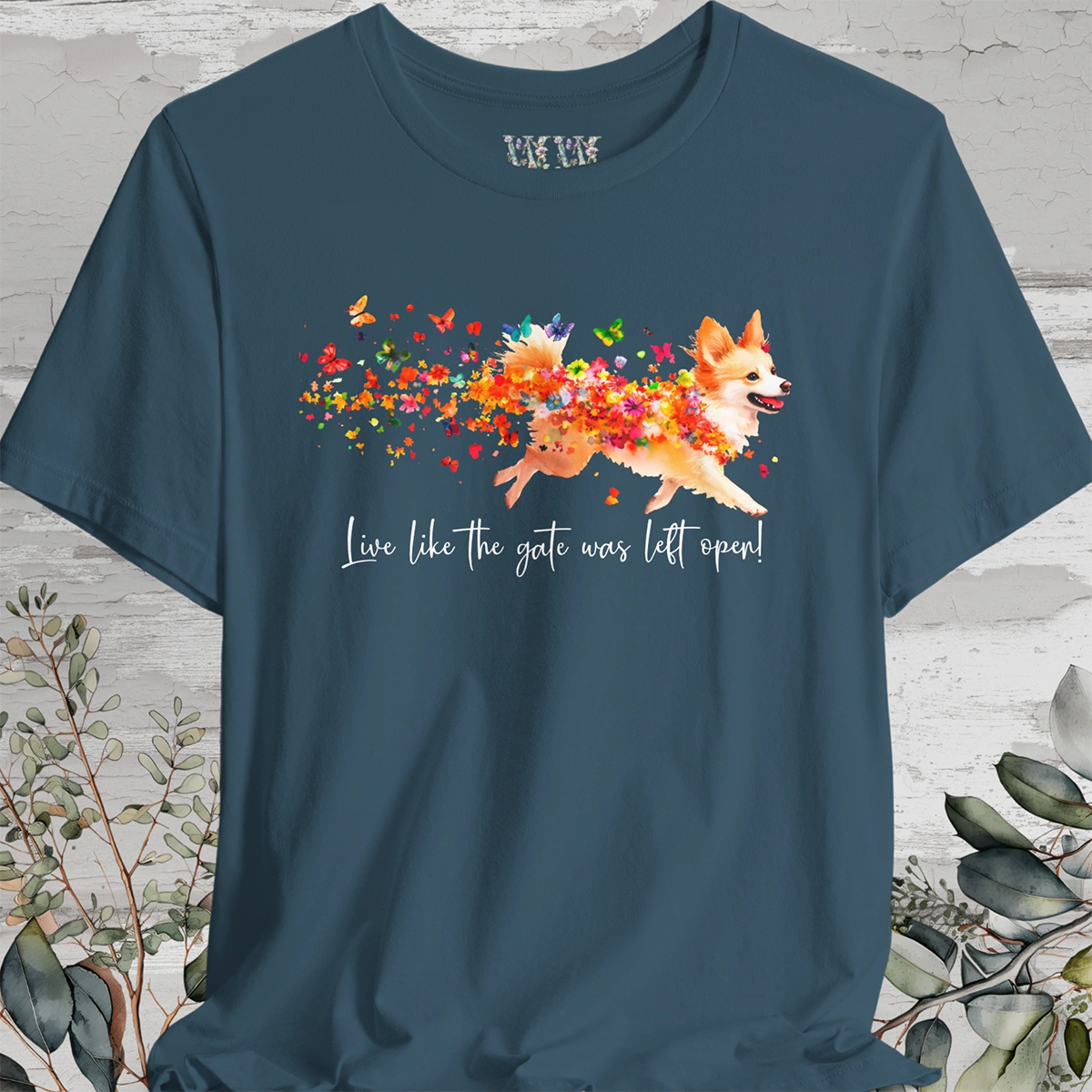 Icelandic Sheepdog  "Live like the gate was left open" Unisex T shirt