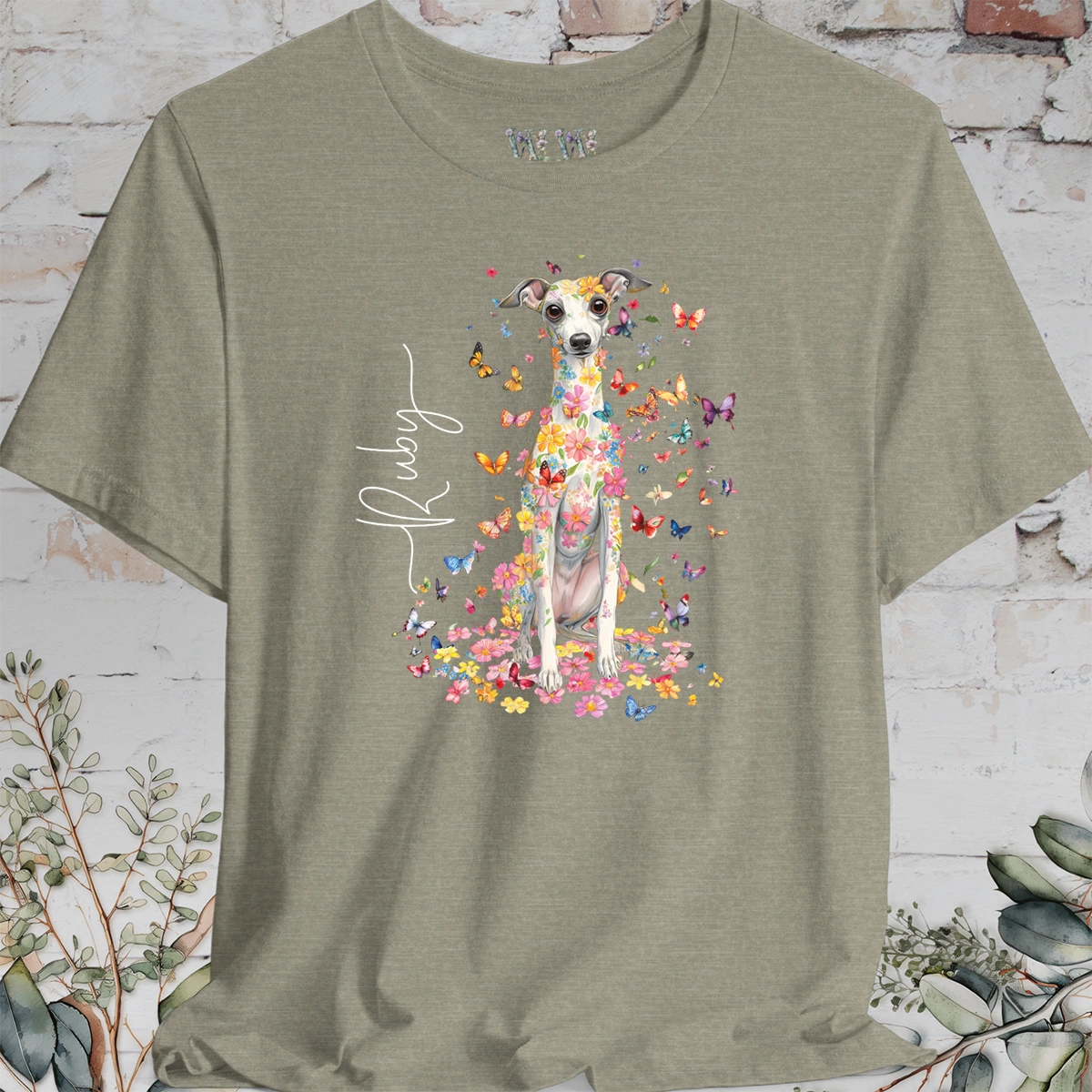 Iggy #1 Floral Butterfly personalized unisex T shirt